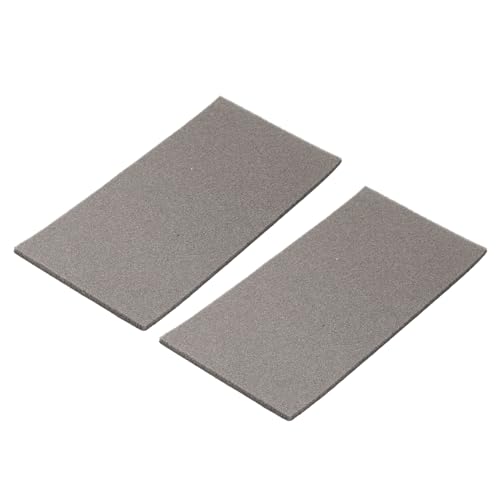 MECCANIXITY Nickel Foam Electrode, Button Battery Electrode Disc Nickel Foam Sheet Porous Foam Nickel 200x100x4mm with Adhesive Pack of 2, Grey