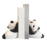 Fermalibri a forma di panda per bambini, fermalibri in resina per mensole, antiscivolo, or...