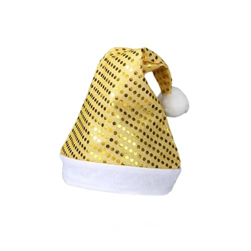 Wambere 1 Stück Weihnachtsmützen mit Pailletten Weihnachtsmann...