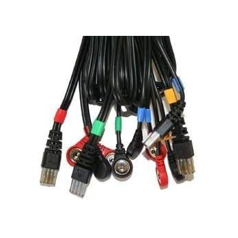 Compex Set of 4 Cable A Snap 8P for Electric Stimulator Mi Sport 500, MI Fitness Trainer