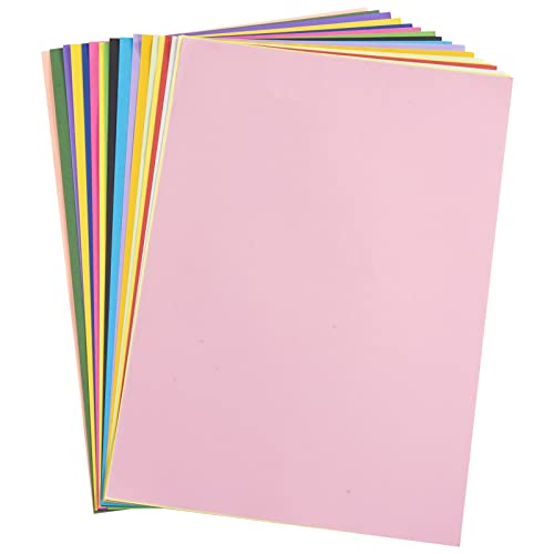 Papel de Color A4 100 Hojas 80 g/m² para Manualidades, Fotocopiadora y Proyectos Escolares, 20 Colores Brillantes