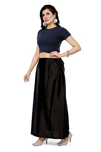 Image of Madhu Fashion Women's Satin Saree Petticoat Saree Underskirt