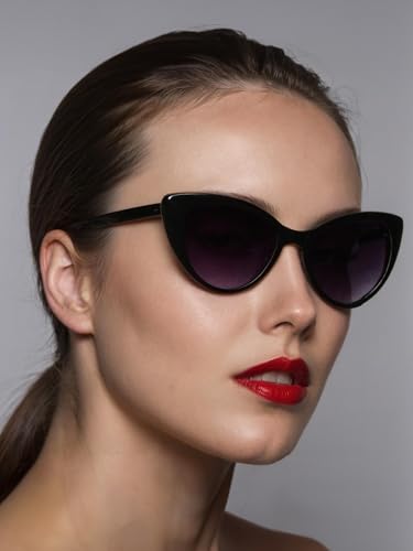 Women's Medium Size Classic Vintage Cat Eye Sunglasses2