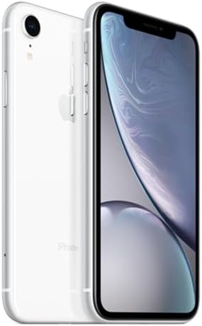Apple iPhone XR, US Version, 128GB, White - GSM Carriers (Renewed)