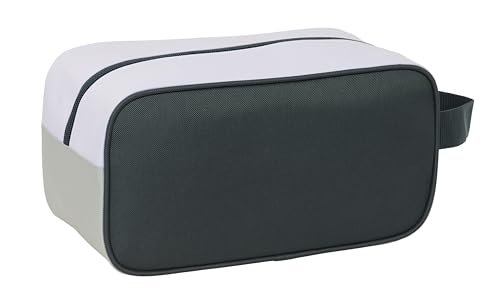 Safta Real Madrid Equiicion 25/26 - Mittelgroße Schuhtasche, multifunktional, für Sport, außerschulisch, Fußball, bequem und vielseitig, 29 x 14 x 15 cm, weiß, M, Casual