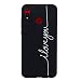 Produktbild Everainy Kompatibel für Huawei Honor 8X Hülle Silikon Bumper Gummi Kreativ Cover Hüllen Handyhülle Einfach Stoßfest TPU Stoßstange Schwarz Schutzhülle (I Love You)