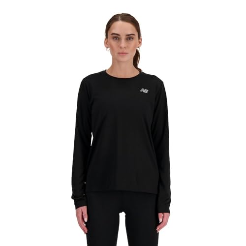 New Balance Women's Sport Essentials Long Sleeve, Black, Small