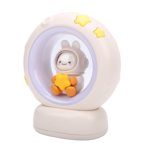 Lámpara de mesa de noche con conejito recargable