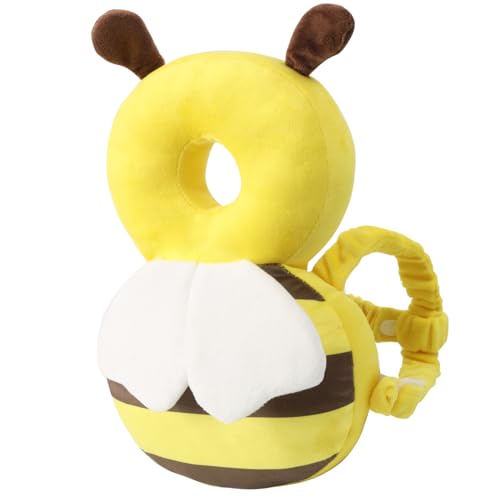 Image of Baby Head Protector Backpack - Soft & Lightweight Head Protection Pad for Bebe Walking and Crawling(Bee)