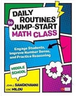 Corwin 9781544316888 Daily Routines to Jump-Start Math Class Middle School Book for Engage Students Improve Number Sense & Practice Reasoning