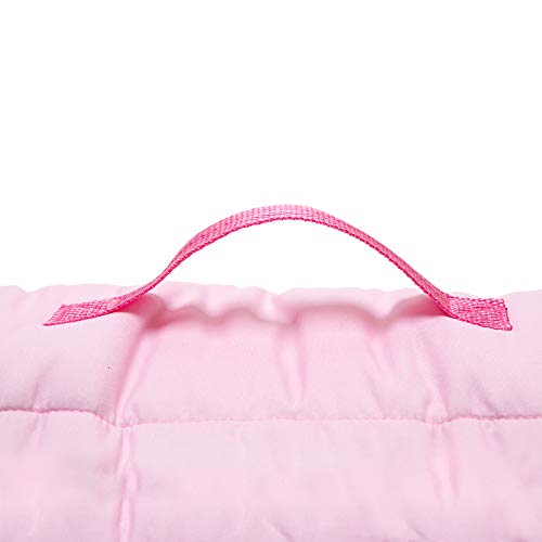 Funhouse Happy Rainbows Kids Nap Mat Set – Includes Pillow and Fleece Blanket - Great for Girls Napping During Daycare, Preschool, or Kindergarten - Fits Toddlers and Young Children