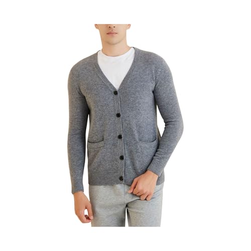 Men's Cardigan Knit Sweater Wool Warm Long Sleeve Cardigan Tops