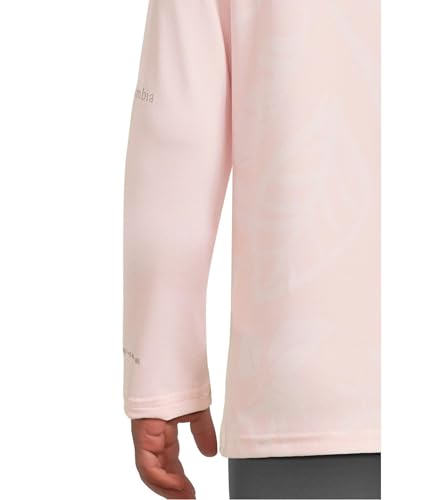 Columbia Toddler Unisex Sandy Shores Printed Long Sleeve Sunguard, Satin Pink Pasteled Tonal/Satin Pink, 2T3