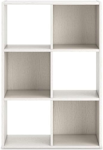 Image of Oakcraft Multipurpose Single Cube Storage Organizer Unit Bed Side Table Type Rack DIY Shelf Cabinet Space Saver (6-Cube, White)