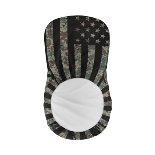 Image of American Flag Bar Chair Stool Cover 4 Pack Stretch Chair Slipcover for Counter Height Bar Stool Anti-Scratches Spills Chair Covers