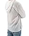 Men's Hoodie Hippie Shirts Beach 100% Soft Cotton Top Yoga Shirt Boho (X-Large, White)