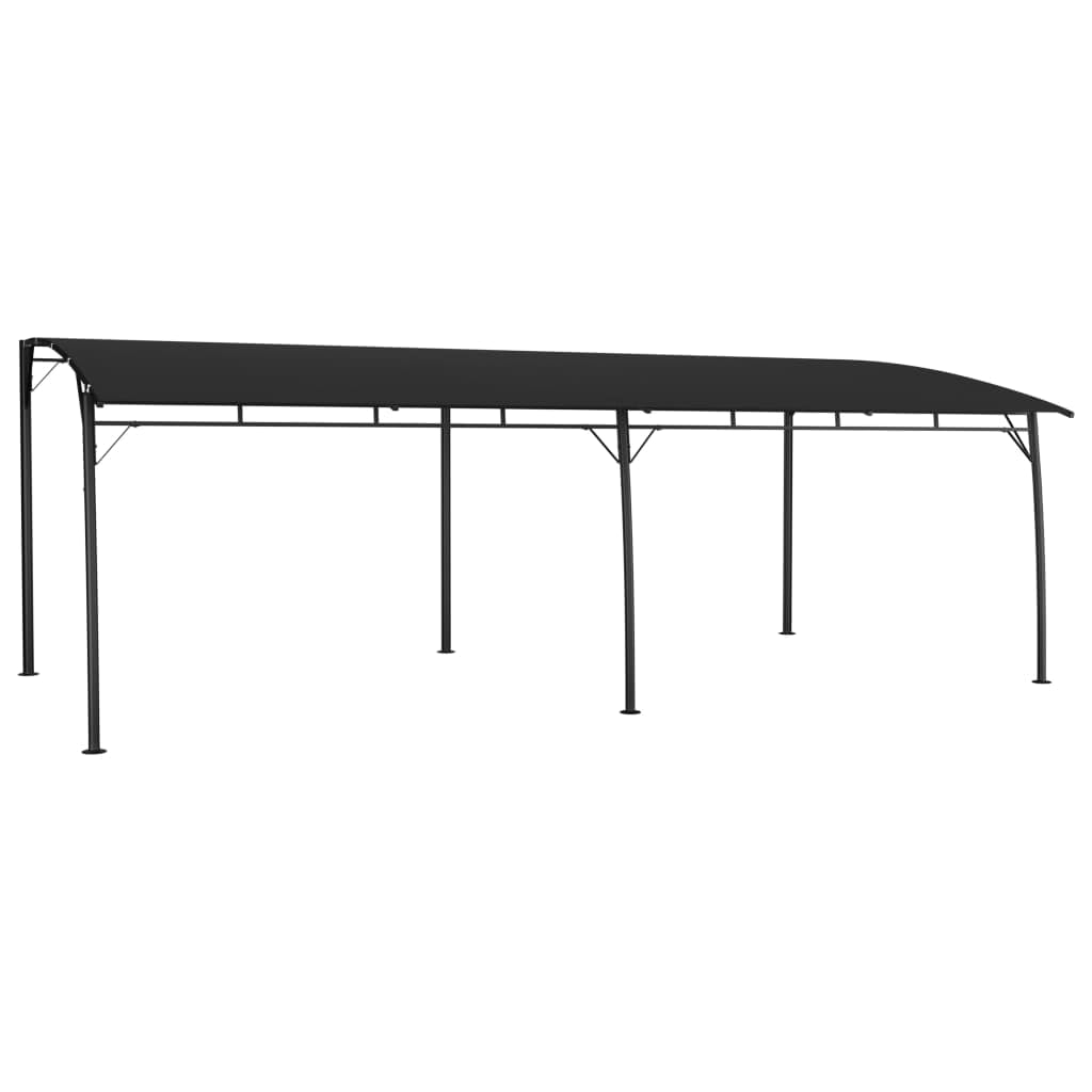 Auvent pare soleil de jardin 6x3x2,55 m Anthracite