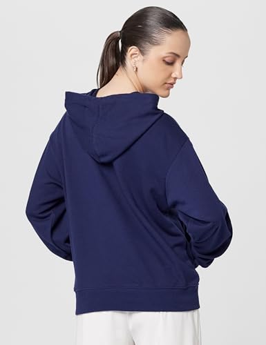 Image of Gap Women Graphic Printed Relaxed Fit Full Sleeve Hoodie
