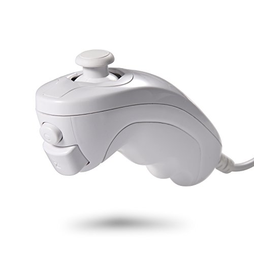 2 Pack iNNEXT Wii Nunchuck Controller Replacement Compatible for Wii Remote (White) - Thumbnail 3