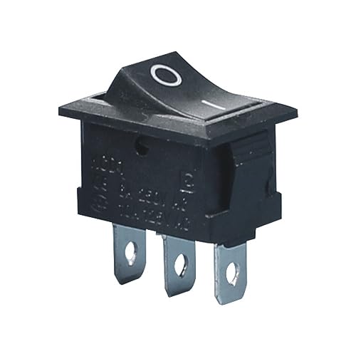 Interrupteur à bascule 3 broches SPDT ON-ON 6A 250V AC bipositionnel rouge pour bateau