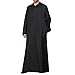 Männer marokkanisches Robe muslimisches Kleid Wüstenkleid Arabia Herren Solide Thobe Pocket Button Jubba Herren Casual Sleeve Robe Hooded Long Muslim Herrenbluse Hemd Wolle Herren