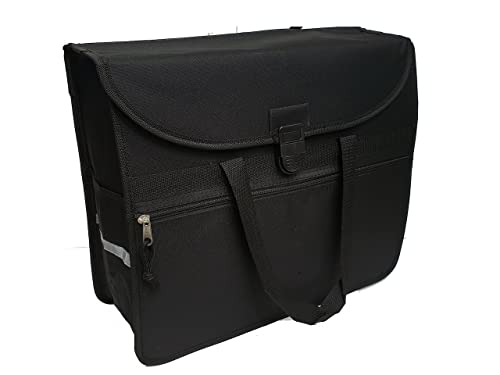 Sacoche vélo 20L noire M pour transporter vos achats sans effort