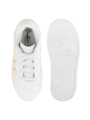 Image of Shoetopia Women's Casual Sneakers | Lace-Up Low-Top Shoes with Cushioned Sole | Trendy Daily Footwear Walking Shoes