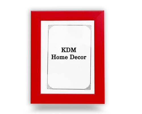 Image of Photo frame 3.5 x 5 inch (postcard size) Red Color Table Top /Wall Hanging Decoration & gift items with a table stand