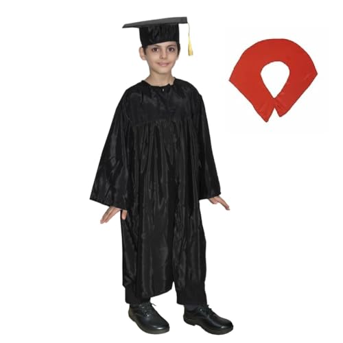 Image of Kaku Fancy Dresses Graduation Gown With Hat & Stole /Scarf | Degree Costume For Convocation Dress For Boys & Girls