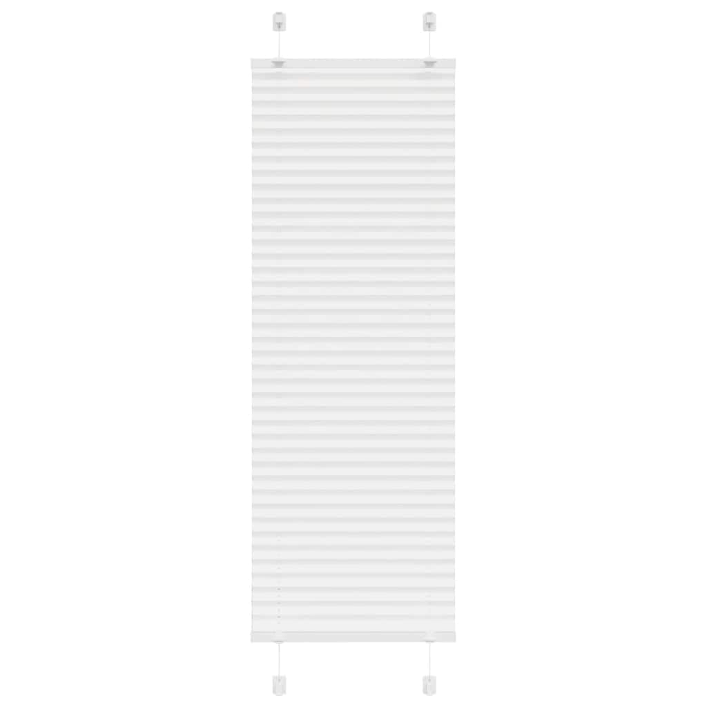 vidaXL Pleated Blind White 45x100 cm Fabric Width 44.4 cm Polyester, pleated window shade, pleated shade, concertina blind, plisse blind