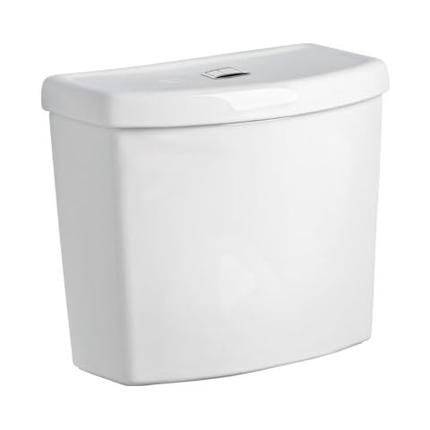 American Standard Dual Flush Toilet Tank, White Cover