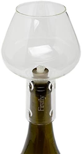 Firefly Wine Bottle Oil Lamp Conversion Kit - 3/8" Fiberglass Wick with Premium Aluminum-Brass Holder, Protective Glass Chimney Globe, Decorative Bottle Light Transformer, DIY Home Decor