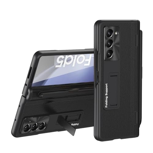 Coque Samsung Galaxy Z Fold 4 noir avec étui rabat rigide protège-écran et stylet S
