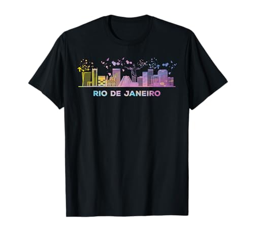 Fluminense Horizonte Colorido Paisaje Urbano Río De Janeiro Camiseta