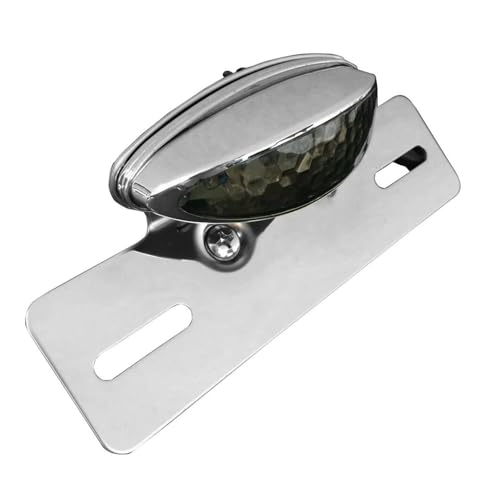 Clignotant de feu arrière de frein de moto et support de plaque intégré