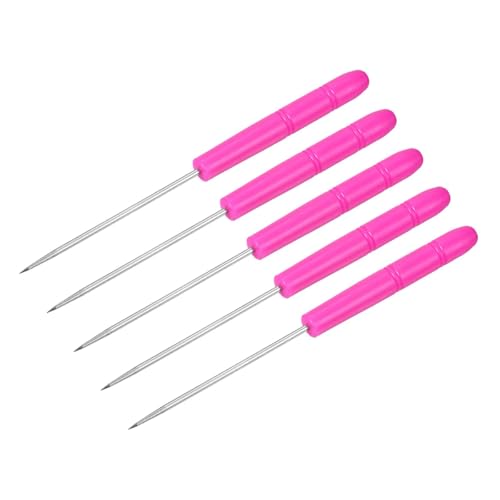 Riven 5 punzones de cuerda de raqueta de bádminton, herramienta de guía de cuerda de raqueta de tenis, para máquinas de encordado y manualidades