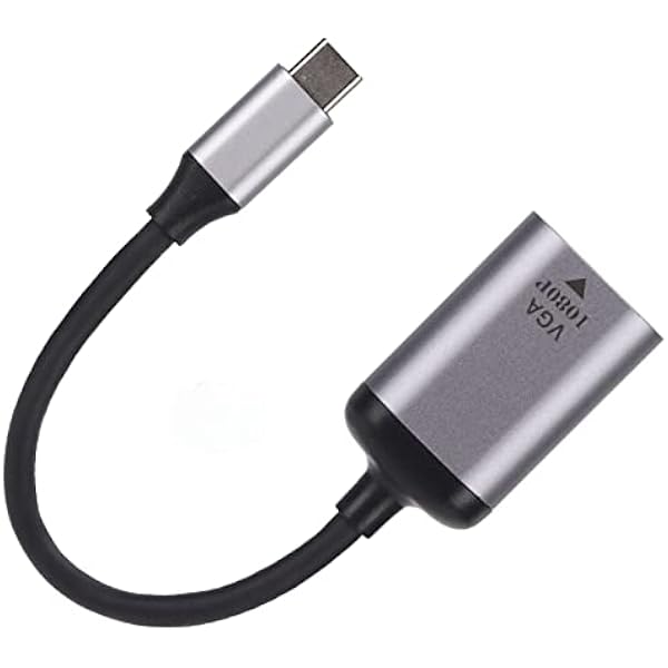 USB C к VGA адаптер высокого разрешения конвертер для ноутбука системы Plug и Play совместимость с 1080P монитор и проектор для офиса конференц-зал
