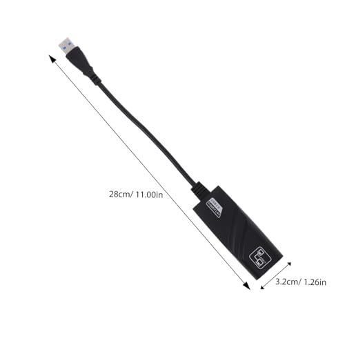 Adaptador Ethernet Gigabit USB 3.0 conector RJ45 1000m portátil EXCEART 2
