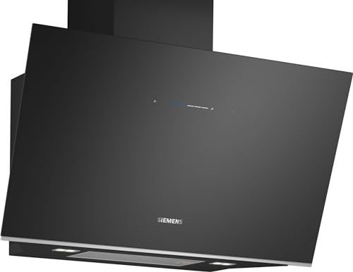 Siemens LC91KLT60 iQ700, Wandesse, 90 cm, Schwarz mit Glasschirm, Luftgütesensor mit...