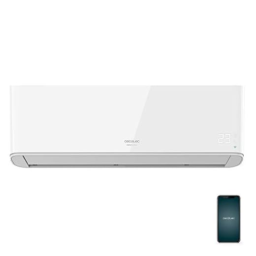 Cecotec Aire Acondicionado split EnergySilence 12000 AirClima Connected. 12000 BTU, Bomba de calor, pantalla LED, mando a distancia, 5 modos, Temporizador 24h, 62 db