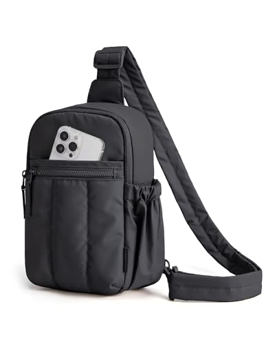Image of BAGSMART Small Crossbody Bags for Women, Puffer Sling Bag Fanny Packs, Purses Hobo Handbag for Daily Travel Hiking