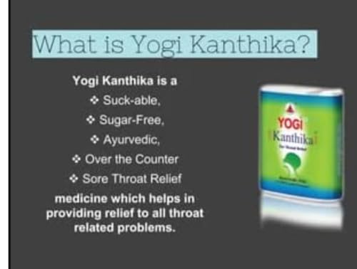 Image of Yogi Kanthika Ayurvedic Throat Relief Pills for Sore throat | 280 Pills (Pack of 4)