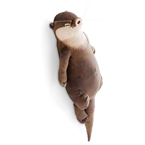 Hidyliu Wrist Support Wrist Rest Otter Shape to Relieve Wrist Strain, Wrist Rest for Keyboard, Mouse, Wrist Rest Otter Shape with Pencil Case 40 cm (Light Brown) Cover