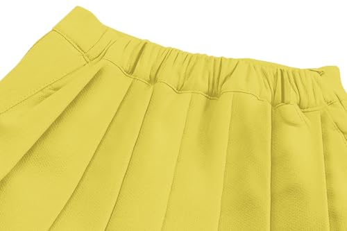 SANGTREE Women Mini Skirt Pleated Belted A-Line Stretchy Club Y2k Skirts with Belt4