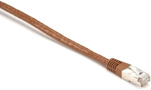 Black Box CAT6 400-MHz, Shielded, Solid Backbone Cable (FTP), Plenum, Brown, 15-ft. (4.5-m)