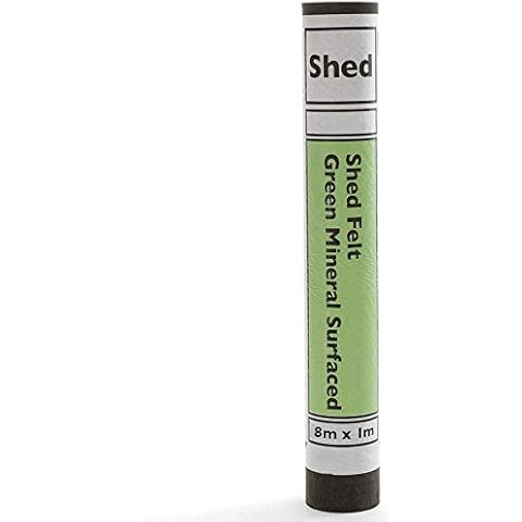 Green Mineral Standard Grade Shed Roofing Felt with Nails & Adhesive 5m Cover