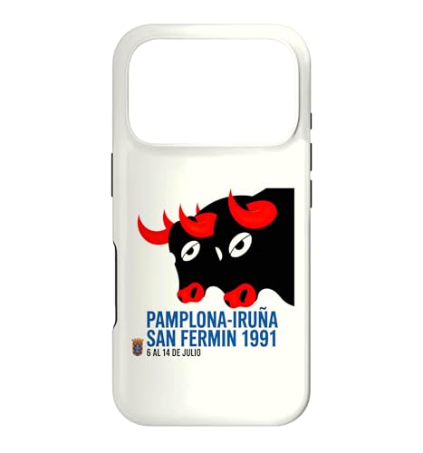 Pamplona Vintage San Fermin Festival 1991 Bull Run �X�}�z�P�[�X iPhone 17 Pro �p