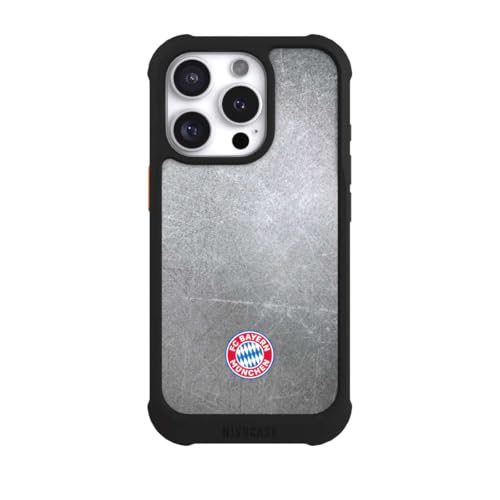 Coque iPhone 16 Pro antichoc MagSafe NIVOmax noire FC Bayern Munich eviter rayures
