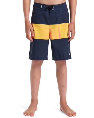 Quiksilver Everyday Panel YTH 17 Pantalones Cortos, Fiery Coral BLOOMFADE, 25 para Niños