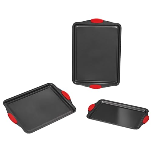 Soluzione di conservazione facile e pulita: questo set di teglie da forno è impilabile, facilitando la conservazione e risparmiando spazio prezioso in cucina. Che sia riposto ordinatamente nell'armadio o nel cassetto della cucina, rimane compatto e non è d'intralcio.